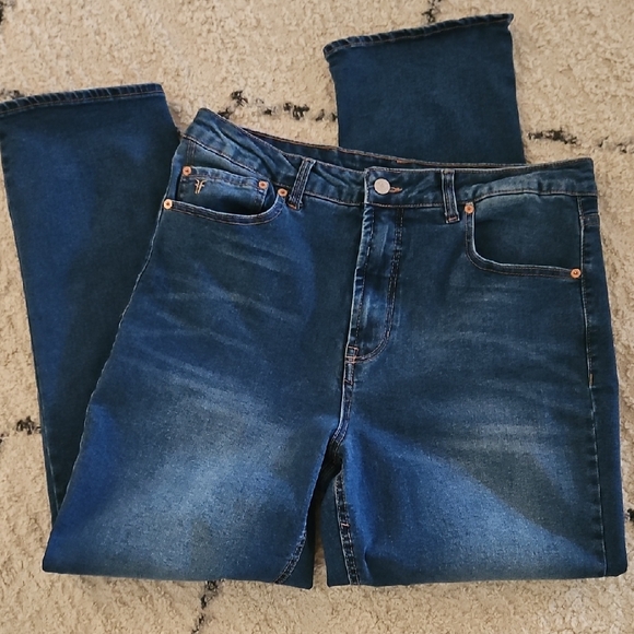 Frye Denim - Frye Women's Straight Jeans in Dark Blue